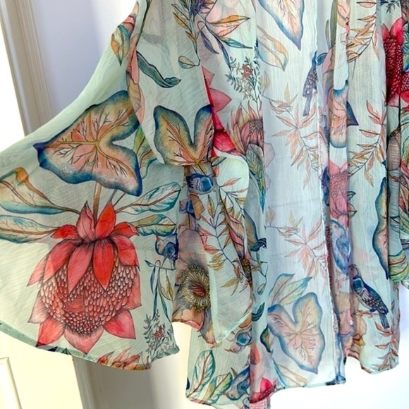 SUKISO WOMEN'S NOMADE KIMONO IN BOTANICA small medium - Picture 5 of 11